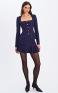 Miss Circle Skylar Pleated A-Line Mini Skirt