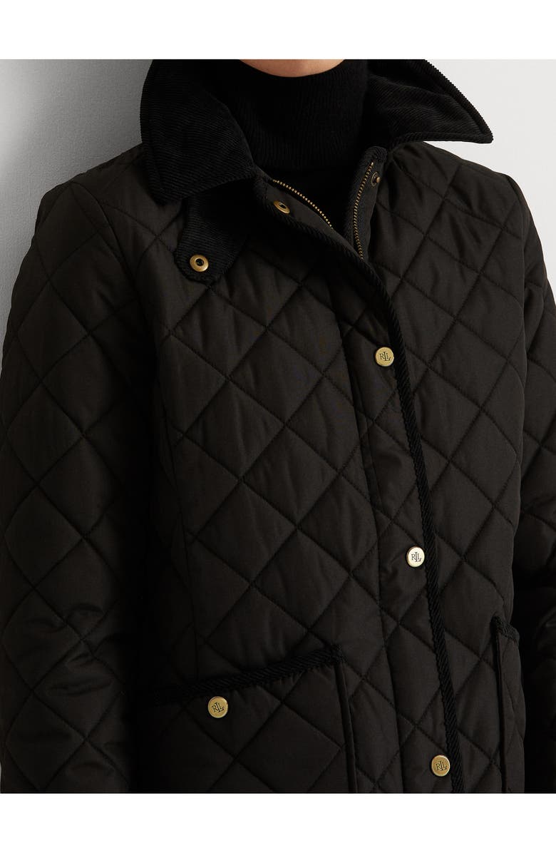 Lauren Ralph Lauren Quilted Corduroy Collar Jacket, Alternate, color, 