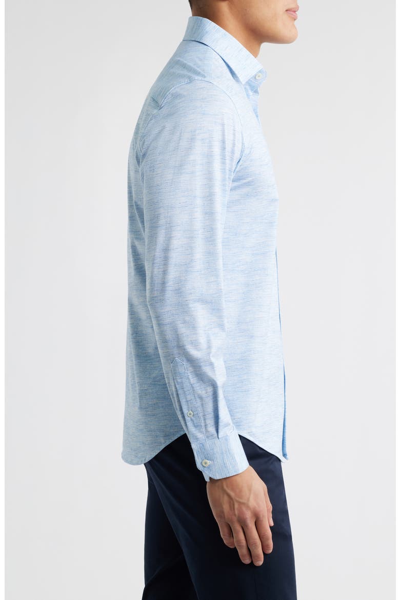 James OoohCotton® Space Dye Button-Up Shirt, Alternate, color, BLUE/ WHITE