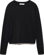 MANGO Raglan Sleeve Crewneck Sweater