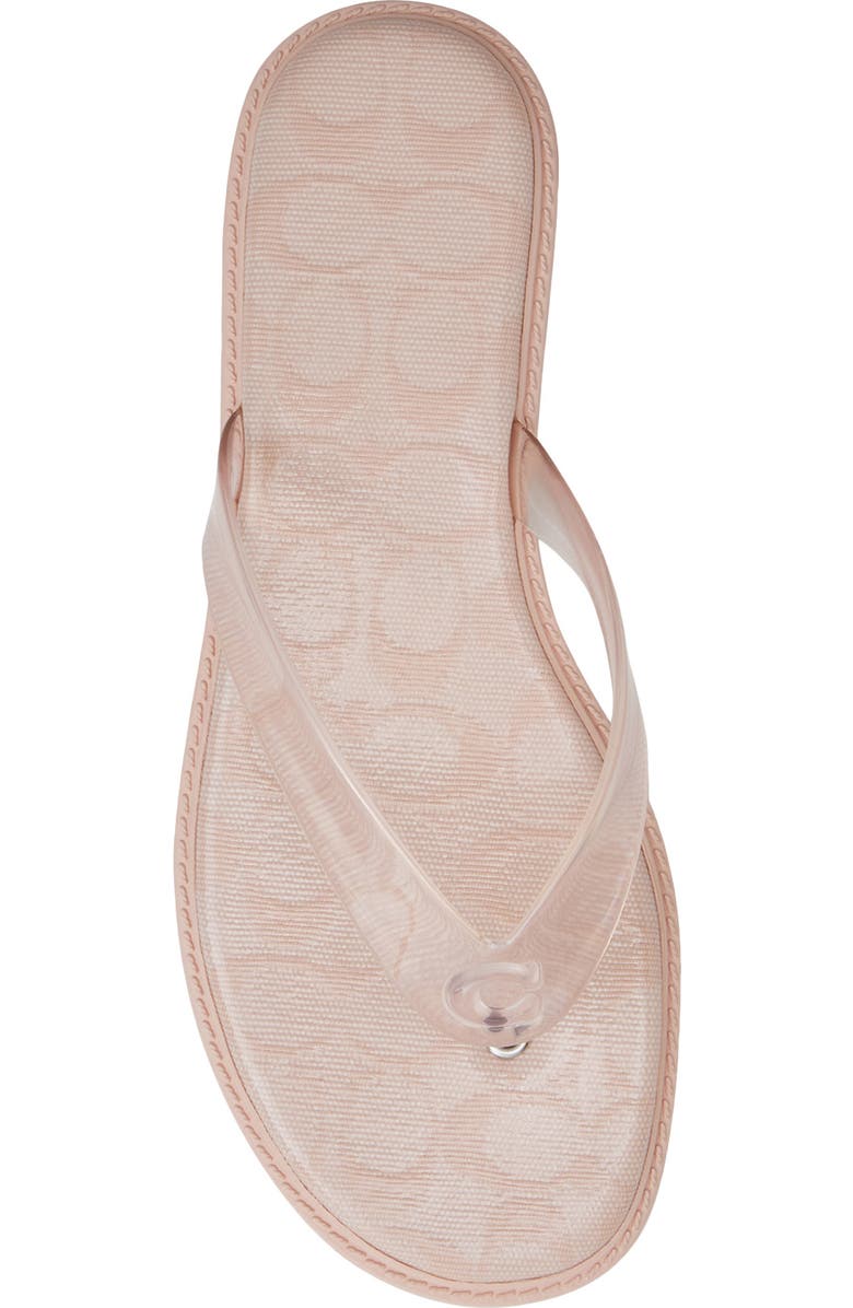 COACH Jelly Flip Flop, Alternate, color, Candy Pink