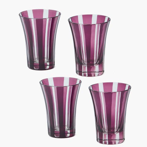 Purple Positano Glasses (Set of 4)