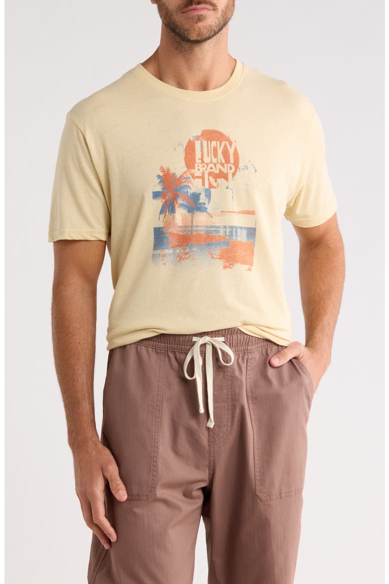 Lucky Palm Tree Graphic Tee, Main, color, BOULDER