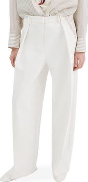 MANGO Pleated Wide Leg Pants