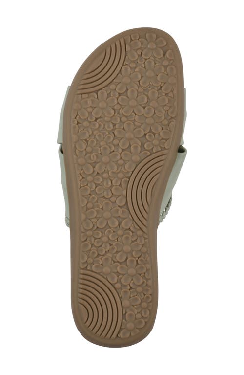 Cliffs By White Mountain Fasha Slide Sandal In Sage Green