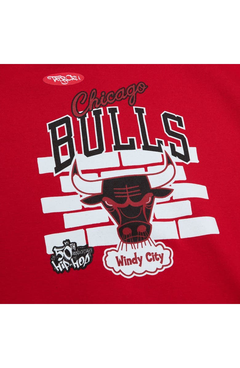 Mitchell & Ness Men's Mitchell & Ness x Tats Cru Red Chicago Bulls Hardwood Classics Brick Pullover Hoodie, Alternate, color, Red