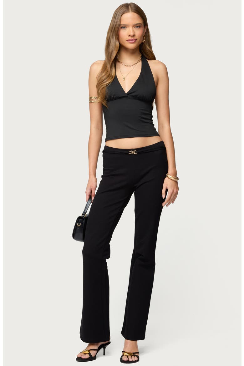 Phia Halter Top, Alternate, color, BLACK