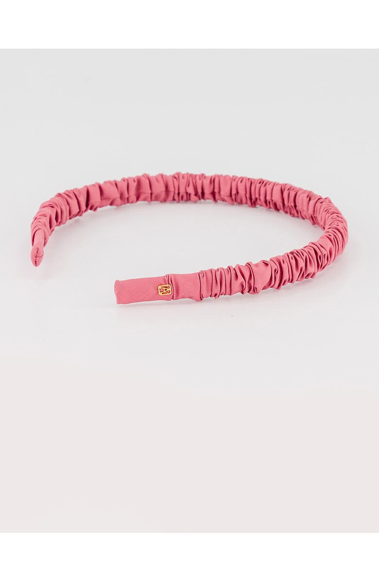 Alexandre de Paris Sourire d'Ete Silk Headband, Alternate, color, Melon