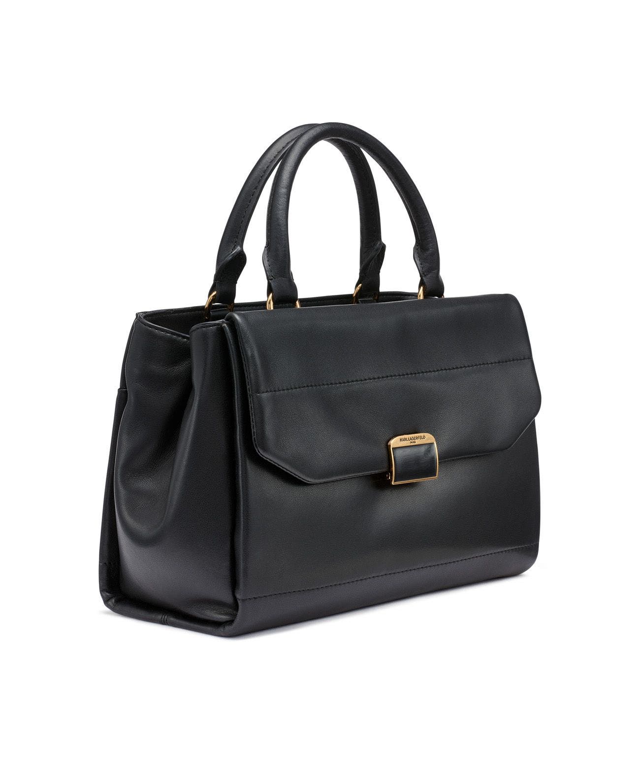 KARL LAGERFELD PARIS Liana Satchel, Alternate, color, Black