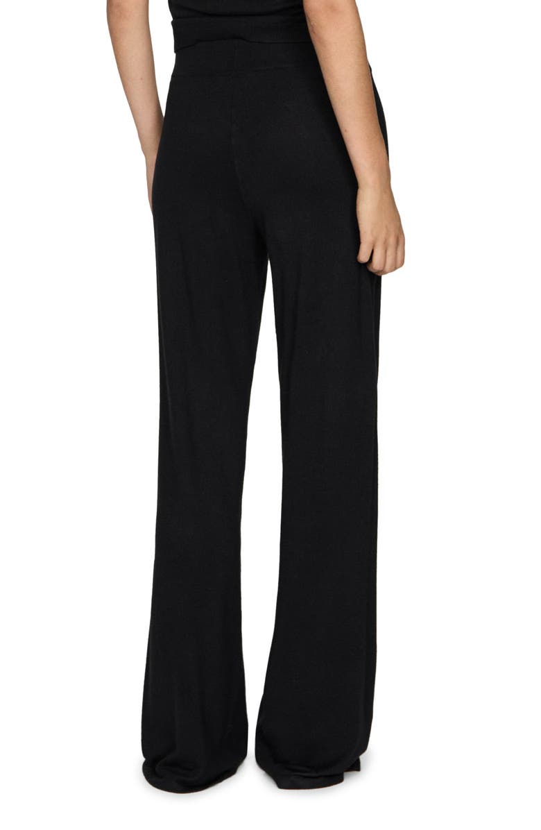 MANGO Wide Leg Sweater Pants, Alternate, color, 