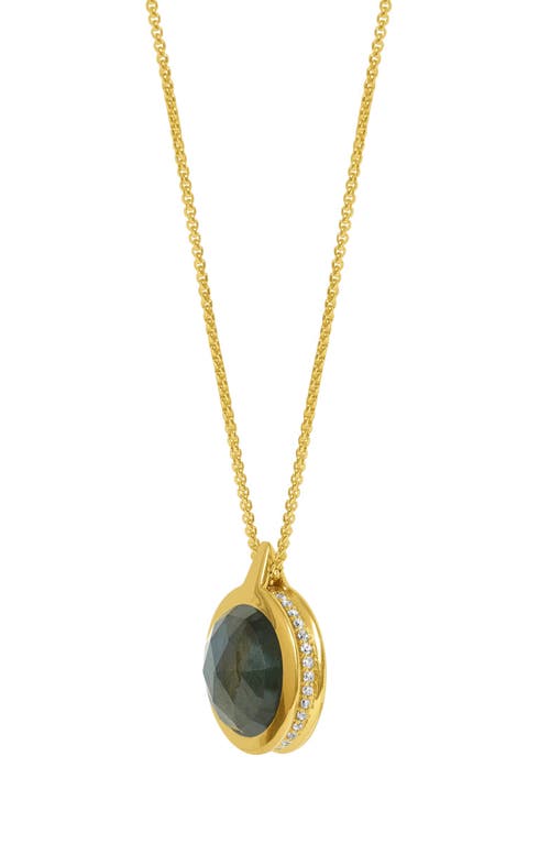 Dean Davidson Ipanema Labradorite & Moonstone Pendant Necklace In Gold