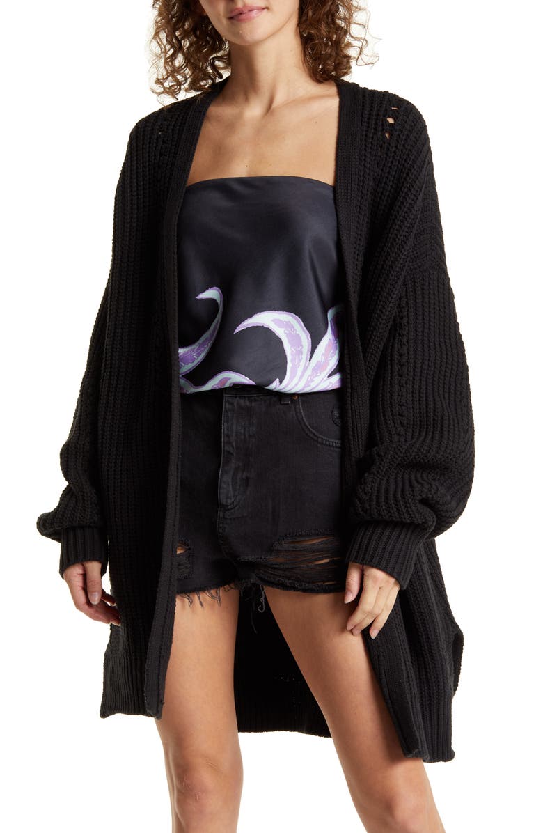 Free People Women's Dare to Dream Rib Cotton Blend Cardigan, Main, color,