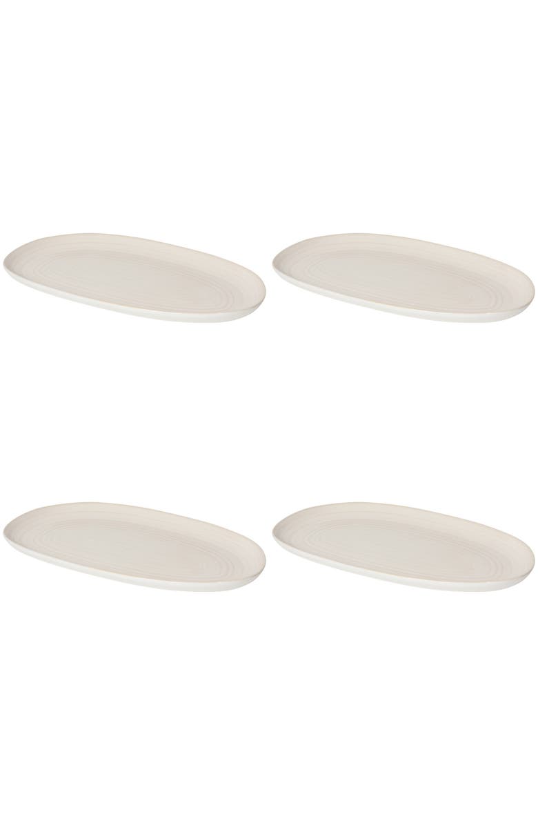 Danica Brands Set of 4 Oval Platter 10.5 Inch, Main, color, Aquarius Oyster