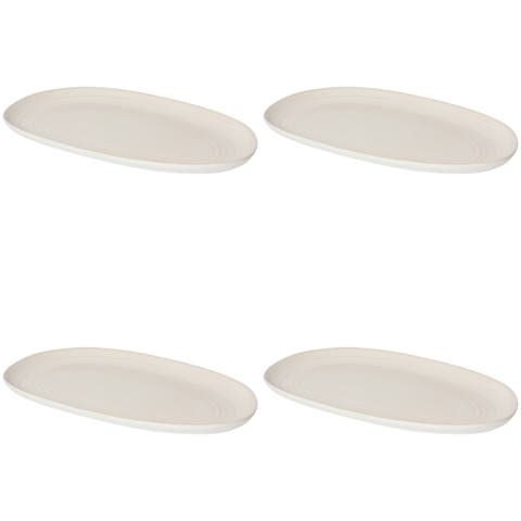 Set of 4 Oval Platter 10.5 Inch