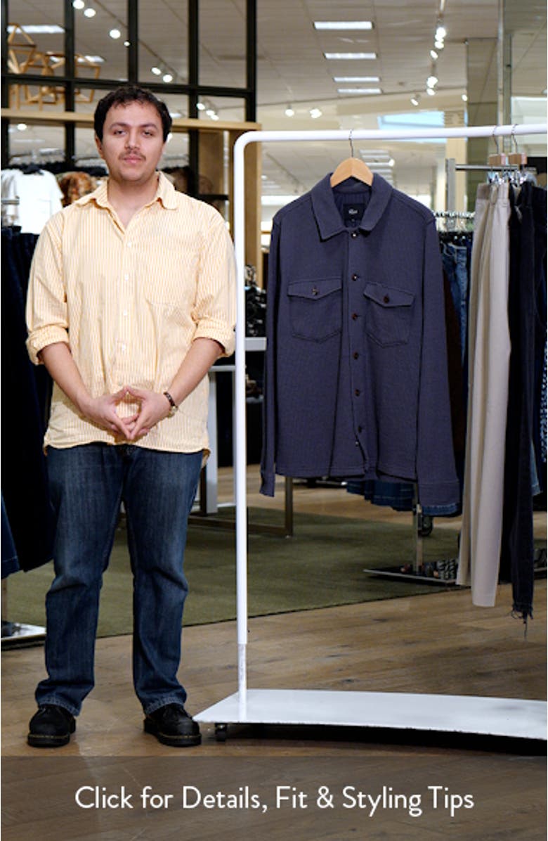 Wells Waffle Knit Shirt Jacket, sales video thumbnail