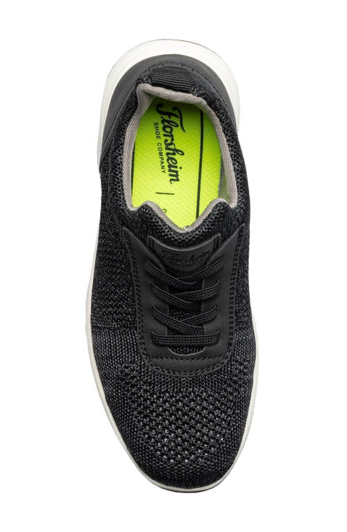 Florsheim Boys' Satellite Jr. Knit Elastic Lace Slip On Sneakers - Toddler, Little Kid, Big Kid In Black