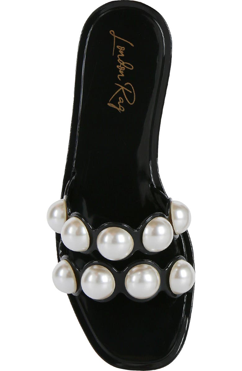 LONDON RAG Perla Faux Pearl Slide Sandal, Alternate, color,