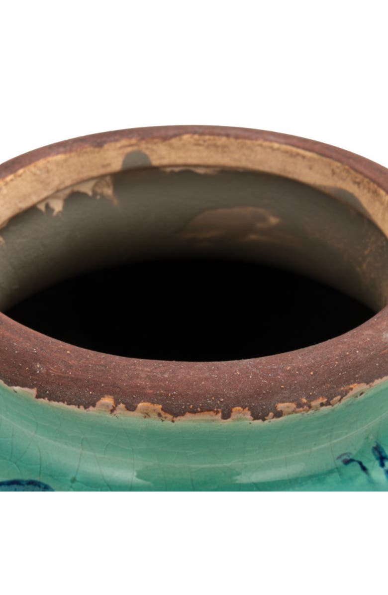 Storied Home Vase with Transferware, Alternate, color, Blue