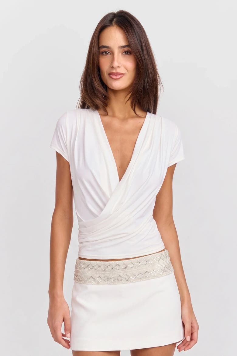 Brigitte Top, Alternate, color, White