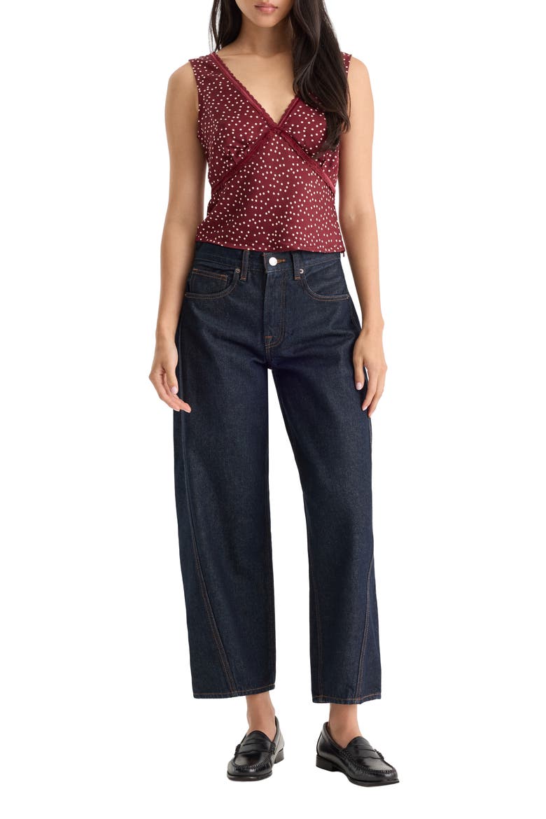 Vintage Barrel Ankle Wide Leg Jeans, Alternate, color, INDIGO1302