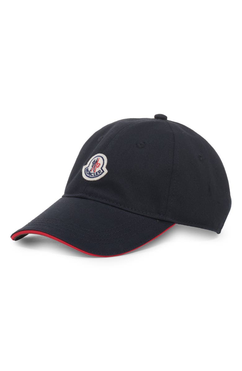Moncler Logo Baseball Cap, Main, color, 