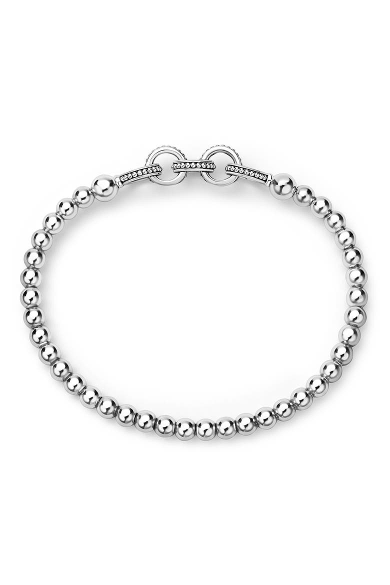 5-Ring Stretch Bracelet, Alternate, color, SILVER