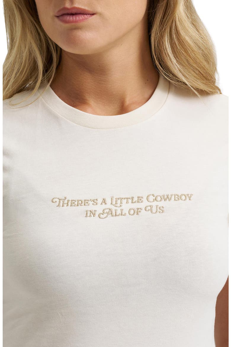 There's a Little Cowboy in All Graphic Tee, Alternate, color, EGRET