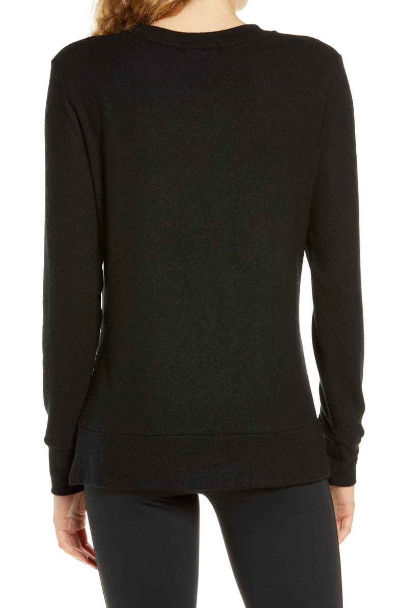 Beyond Yoga Side Slit Pullover, Alternate, color, 