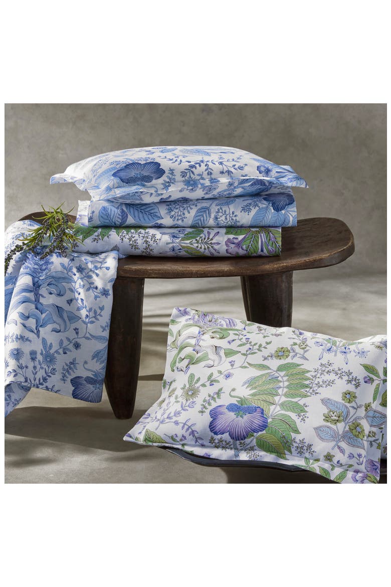 Pomegranate Linen Quilted Sham, Alternate, color, PORCELAIN BLUE