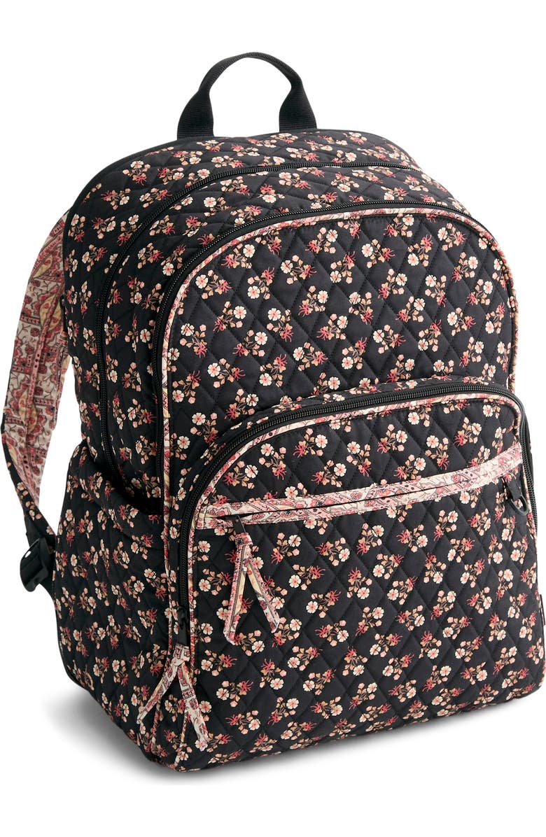 VERA BRADLEY Large Bancroft Quilted Backpack, Main, color, Melissa Ditsy