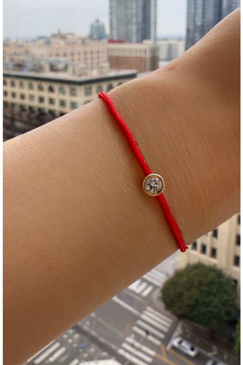 Lab-Grown Diamond Fortune Bracelet, Alternate, color, RED