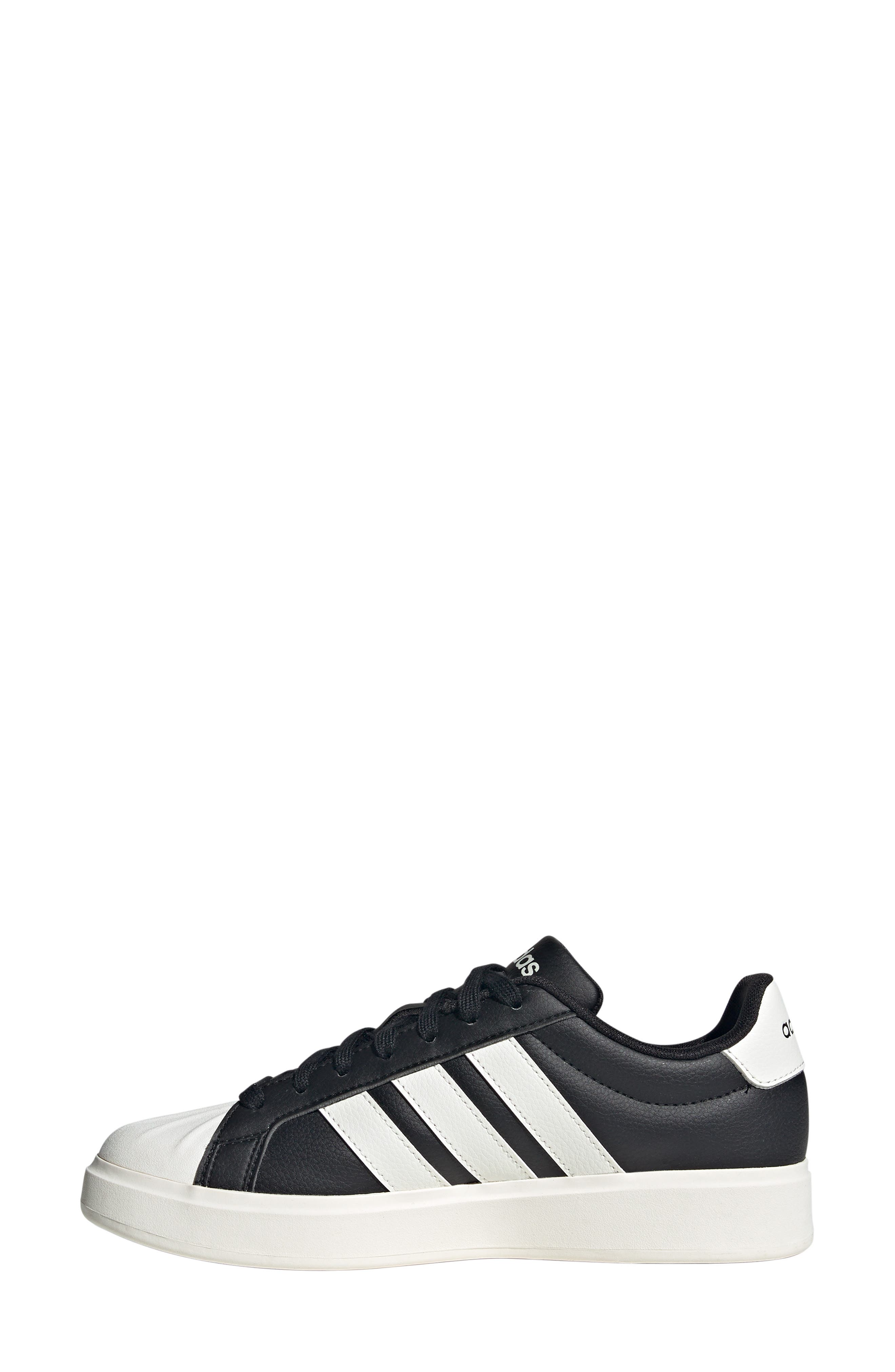 adidas Streettalk Sneaker, Alternate, color, Black/ White/ Black