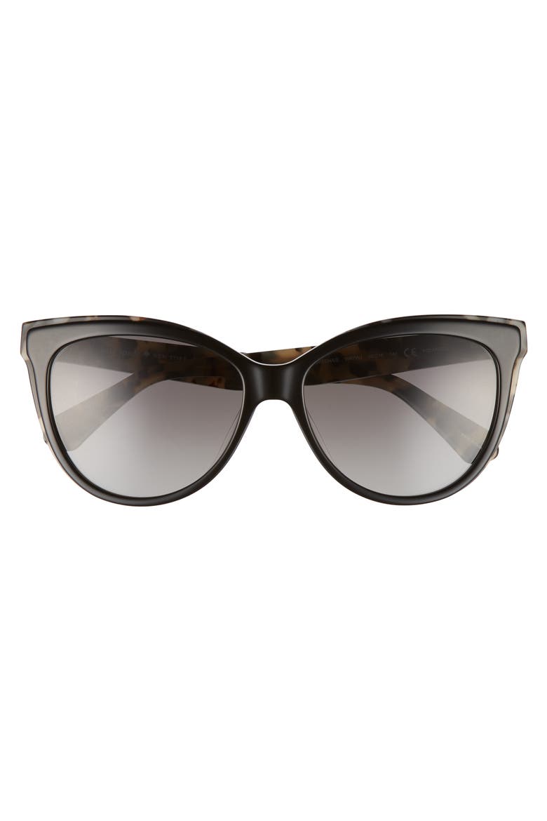 daeshas 56mm polarized cat eye sunglasses, Alternate, color, BLACK HAVANA POLAR