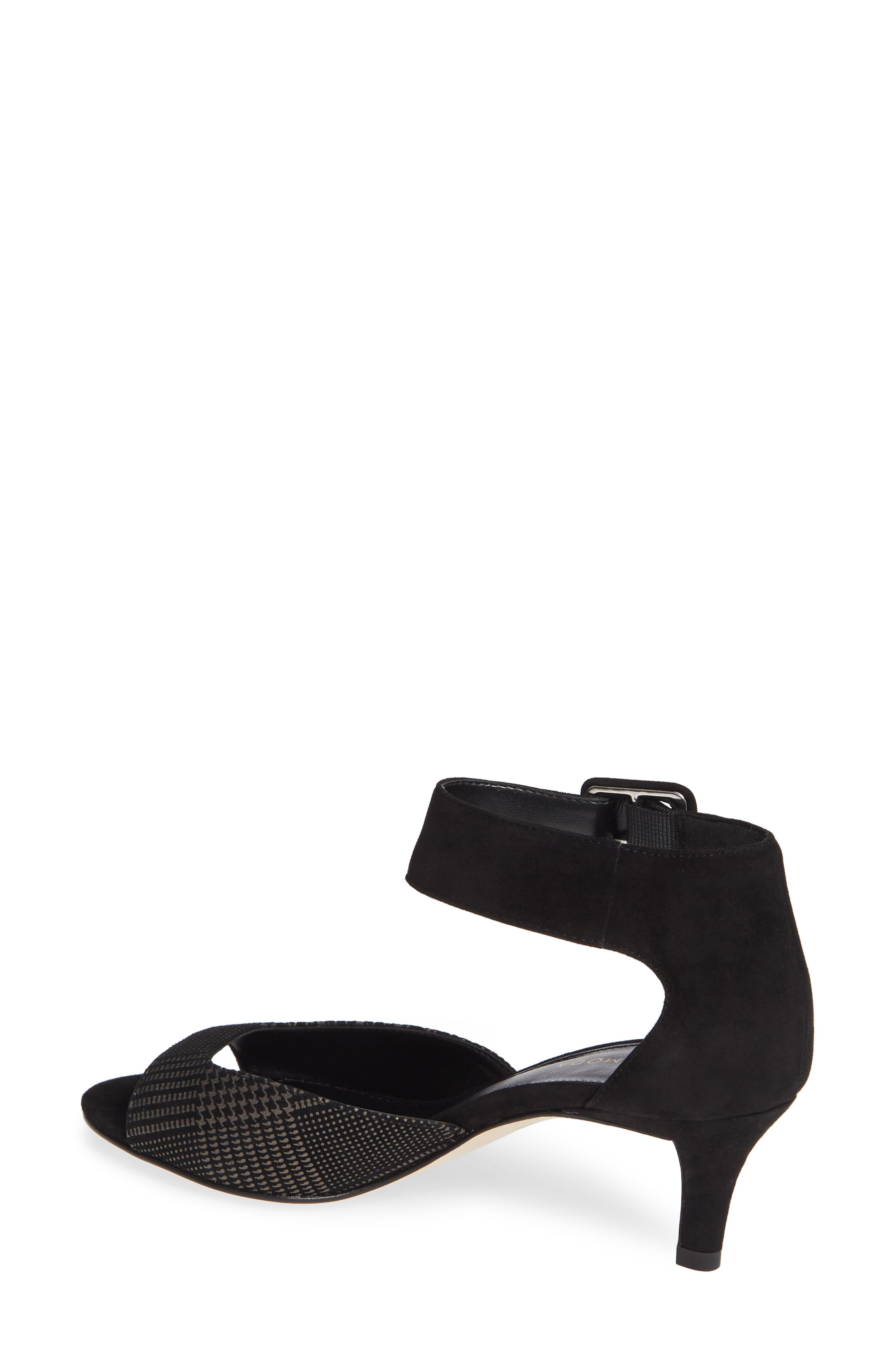 Berlin Sandal, Alternate, color, BLACK PATTERN SUEDE