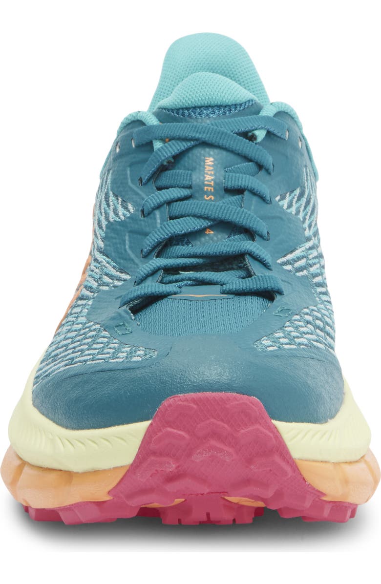 HOKA Mafate Speed 4 Trail Running Shoe, Alternate, color, Deep Lake / Ceramic