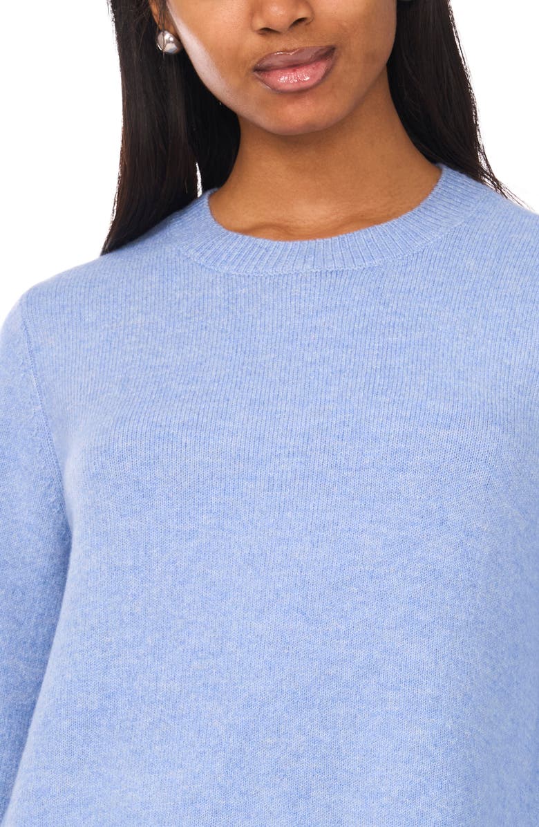 Halogen<sup>®</sup> Crewneck Long Sleeve Dress, Alternate, color, Dusty Blue Heather