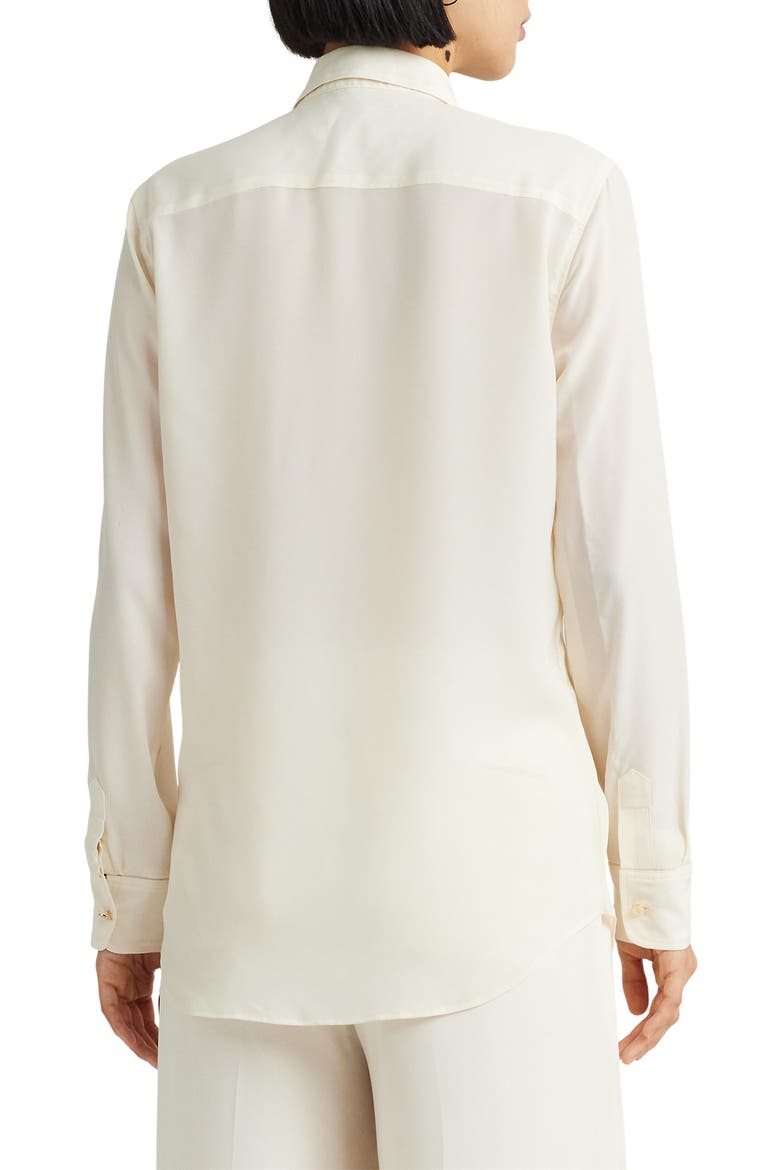 Classic Fit Crepe Shirt, Alternate, color, MASCARPONE CREAM