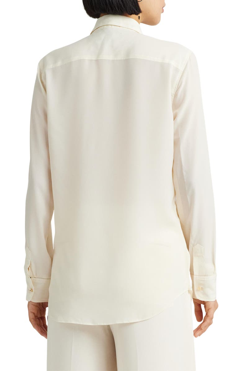 Lauren Ralph Lauren Classic Fit Crepe Shirt, Alternate, color, 