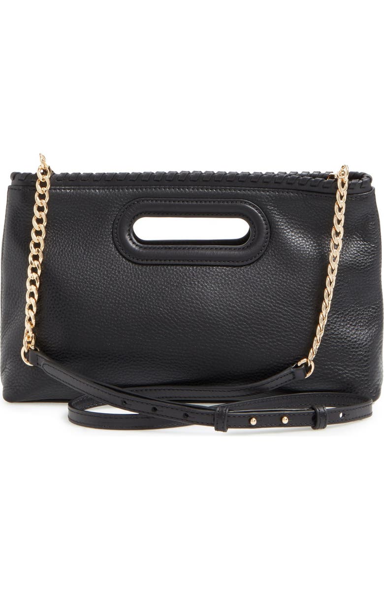 MICHAEL Michael Kors 'Large Rosalie' Convertible Leather Clutch, Alternate, color,