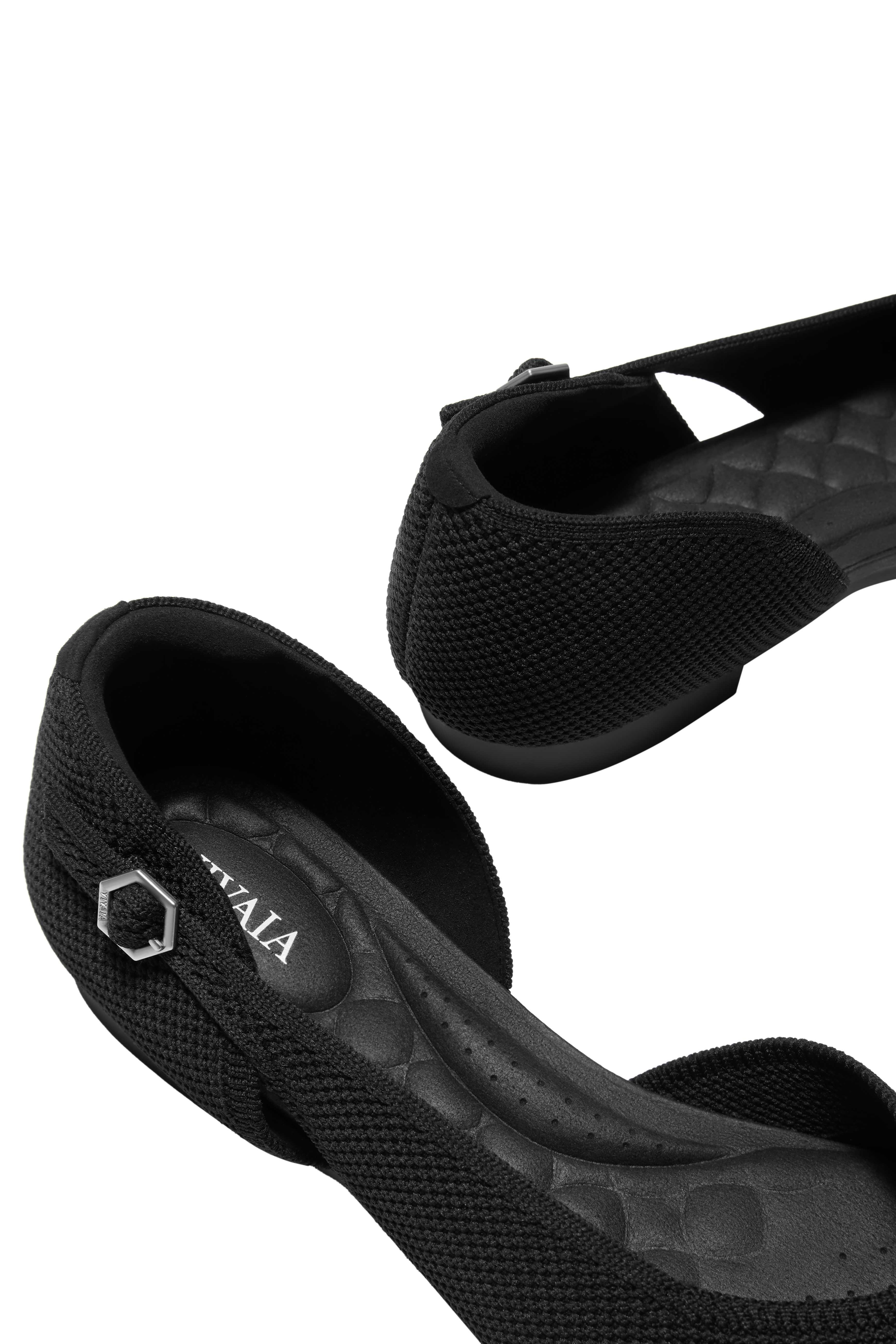 Pointed-Toe D'Orsay Flats, Alternate, color, BLACK BRICKWORK