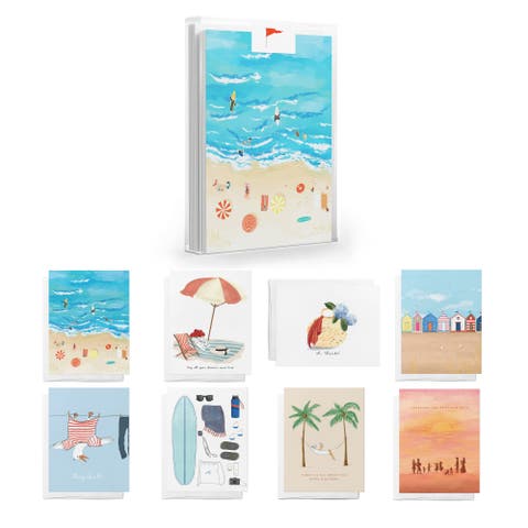 Beach Days Greeting Card Pack Assorted Set (8 ct.)