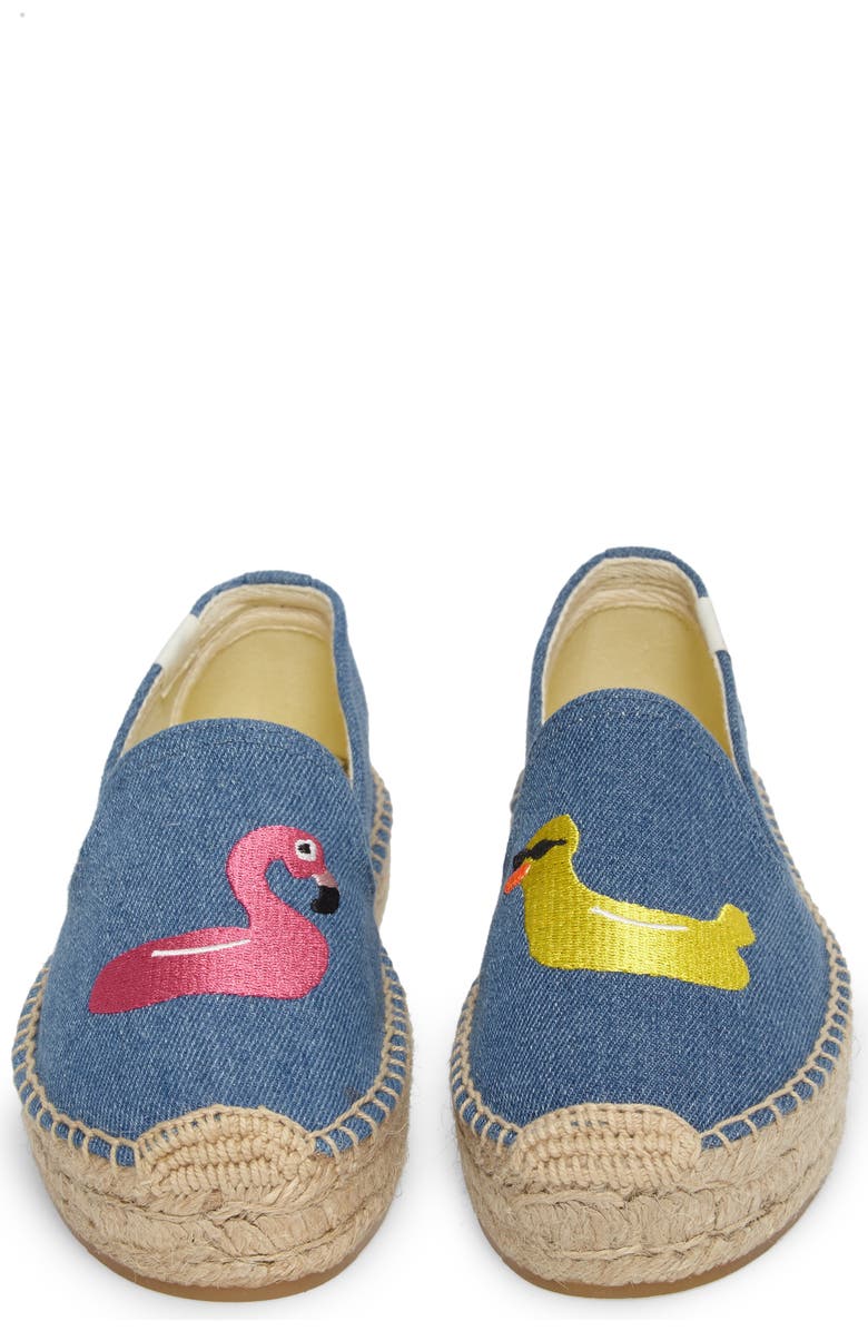 Soludos Embroidered Espadrille, Alternate, color,