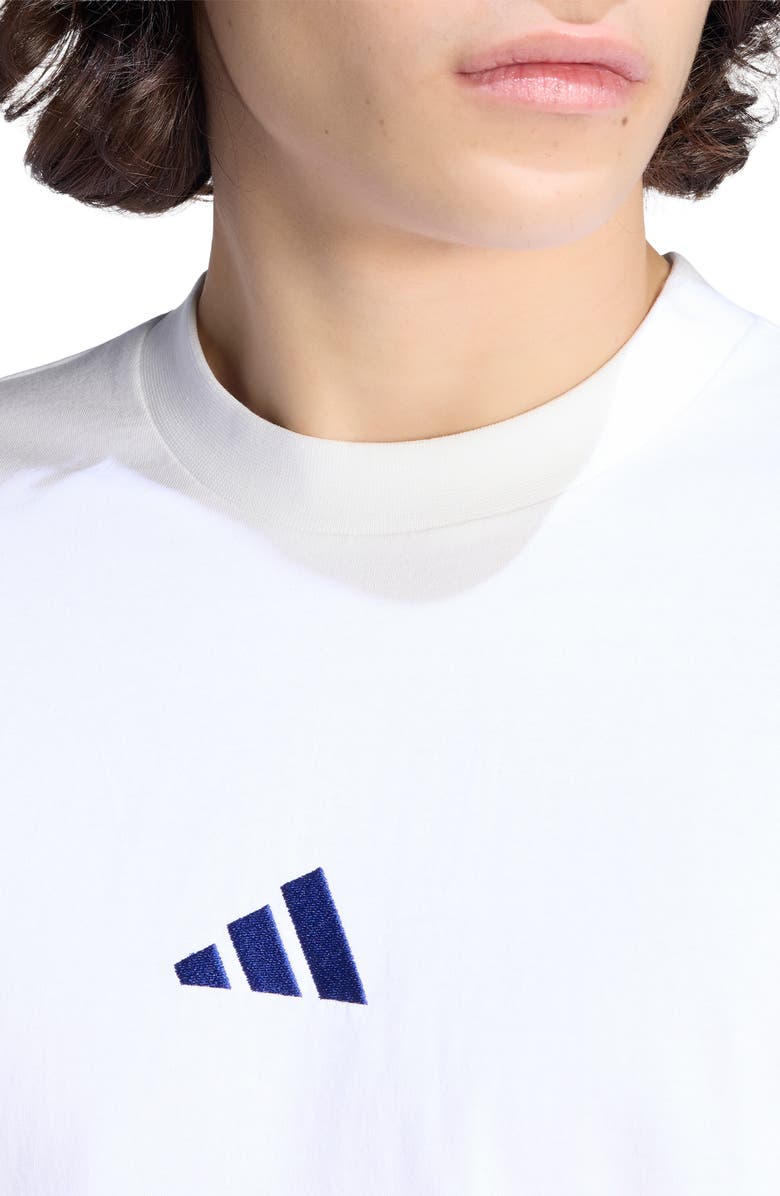 adidas 3-Stripes Tee, Alternate, color, White/ Ink/ Ink/ Ink