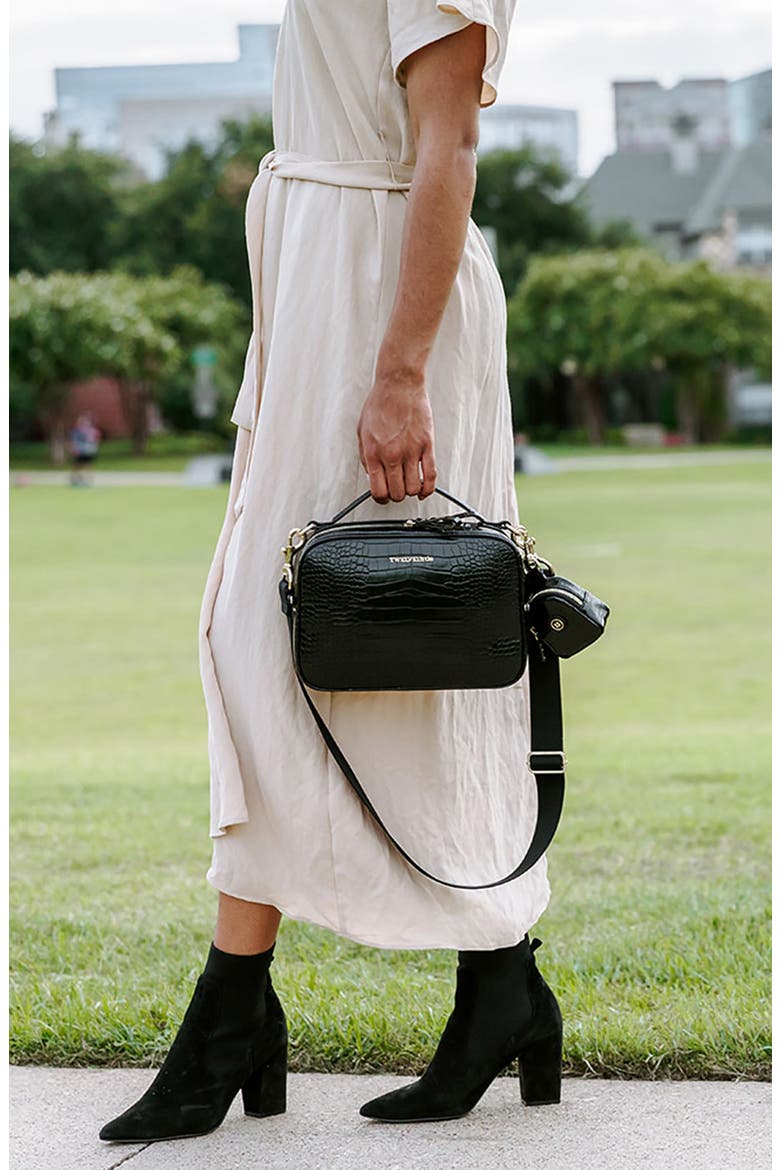 Luxe Water Resistant Diaper Clutch, Alternate, color, BLACK