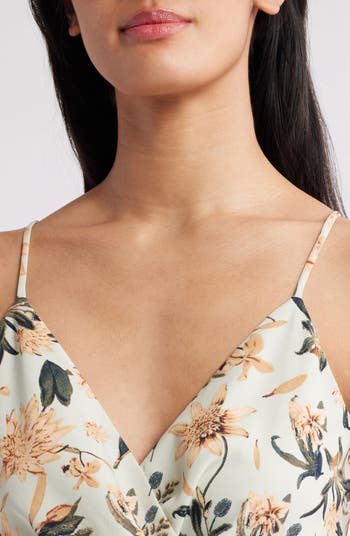 Patch Floral Sleeveless Crochet Dress
