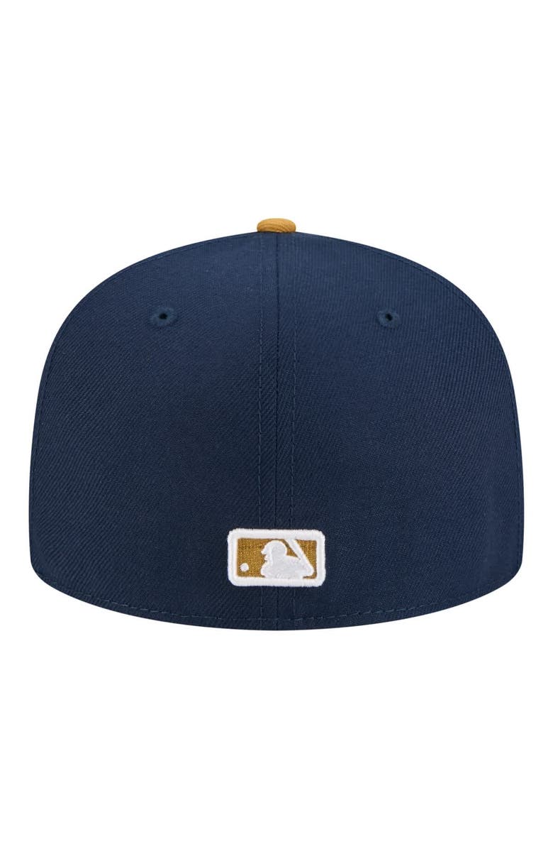 New Era Men's New Era Navy/Khaki Texas Rangers Two-Tone Color Pack 59FIFTY Fitted Hat, Alternate, color, Navy