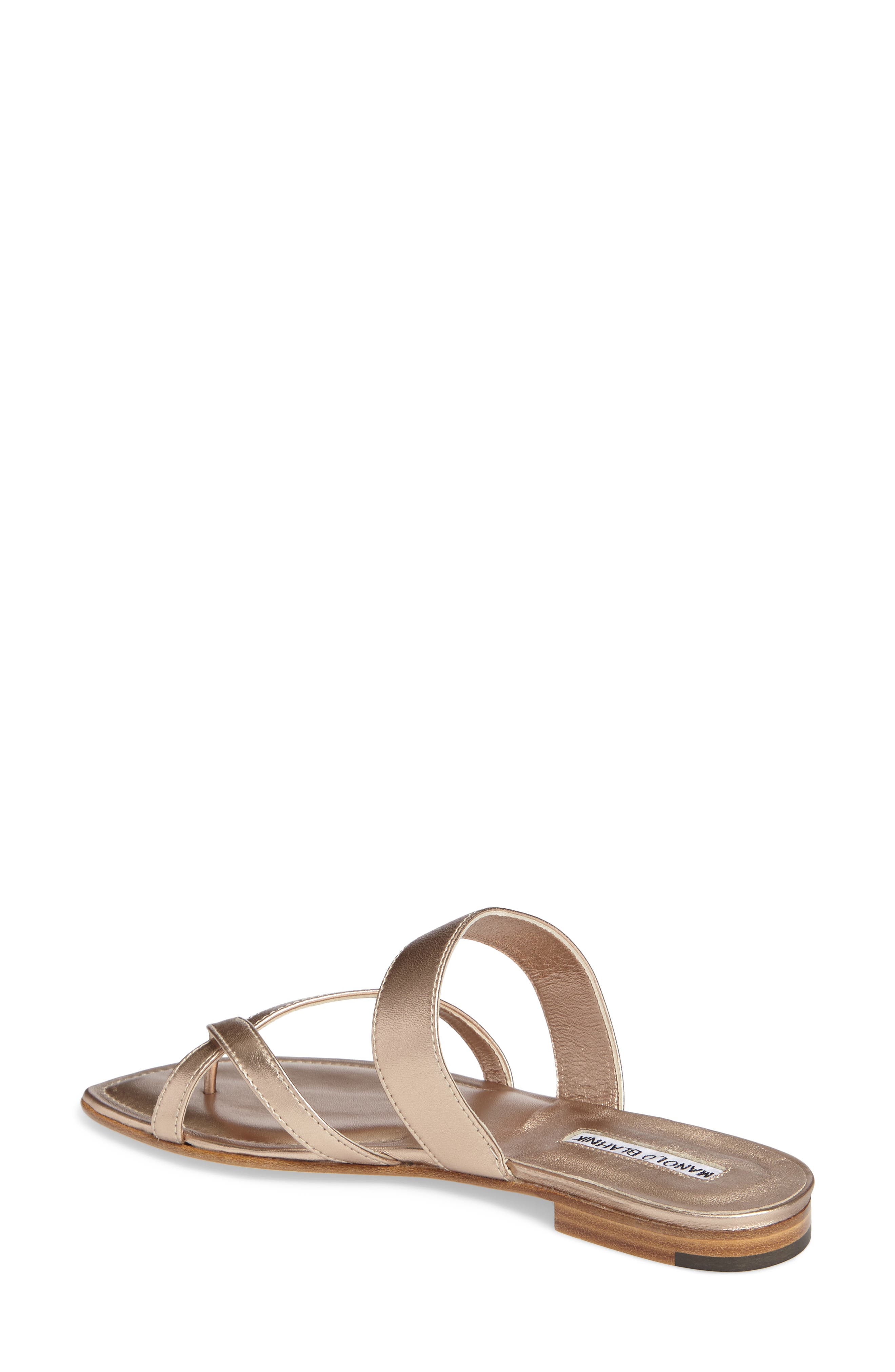 Slide Sandal, Alternate, color, LIGHT ROSE GOLD