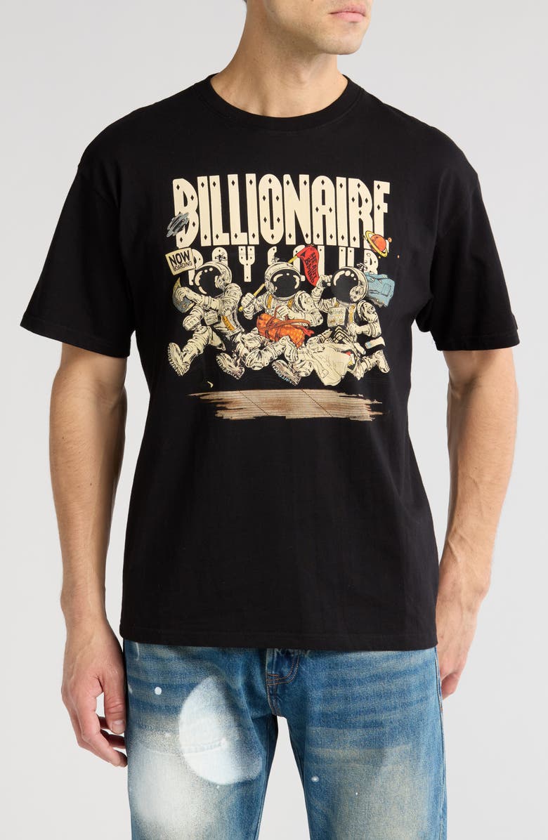 Billionaire Boys Club Now Boarding Cotton Graphic T-Shirt, Main, color,