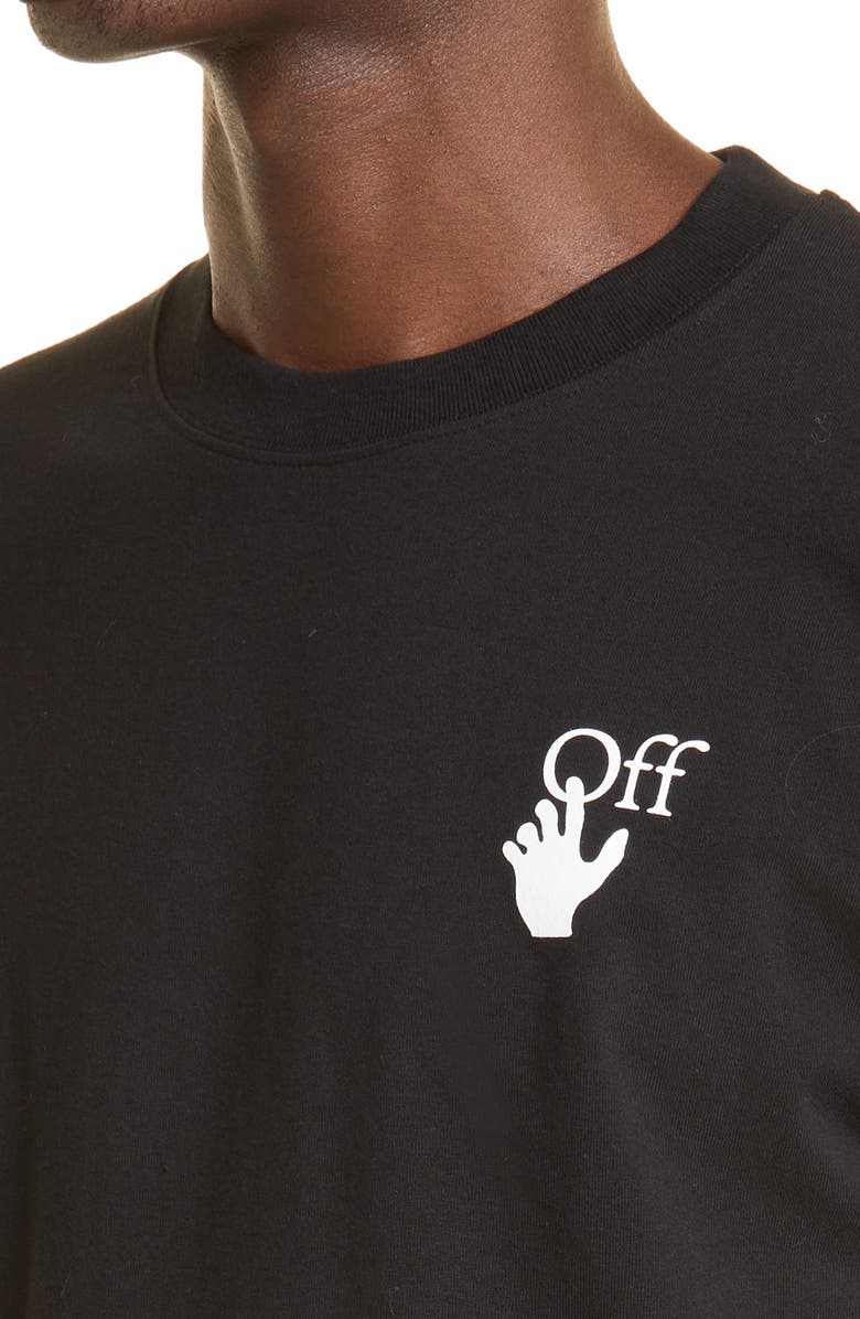 Off-White Gradient Ombré Arrows Graphic Tee, Alternate, color,