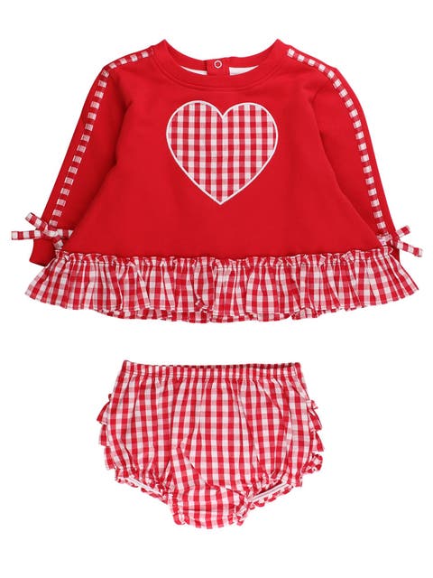 Long Sleeve Sweatshirt Swing Top and Bloomer Set